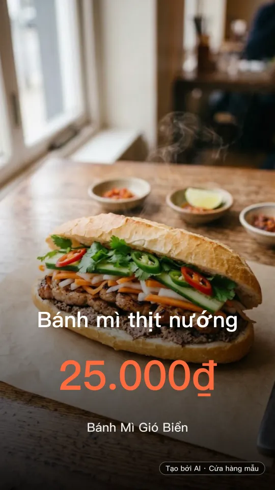 Seaside Banh Mi — Image ad (Vietnamese) — AI-generated · demo store